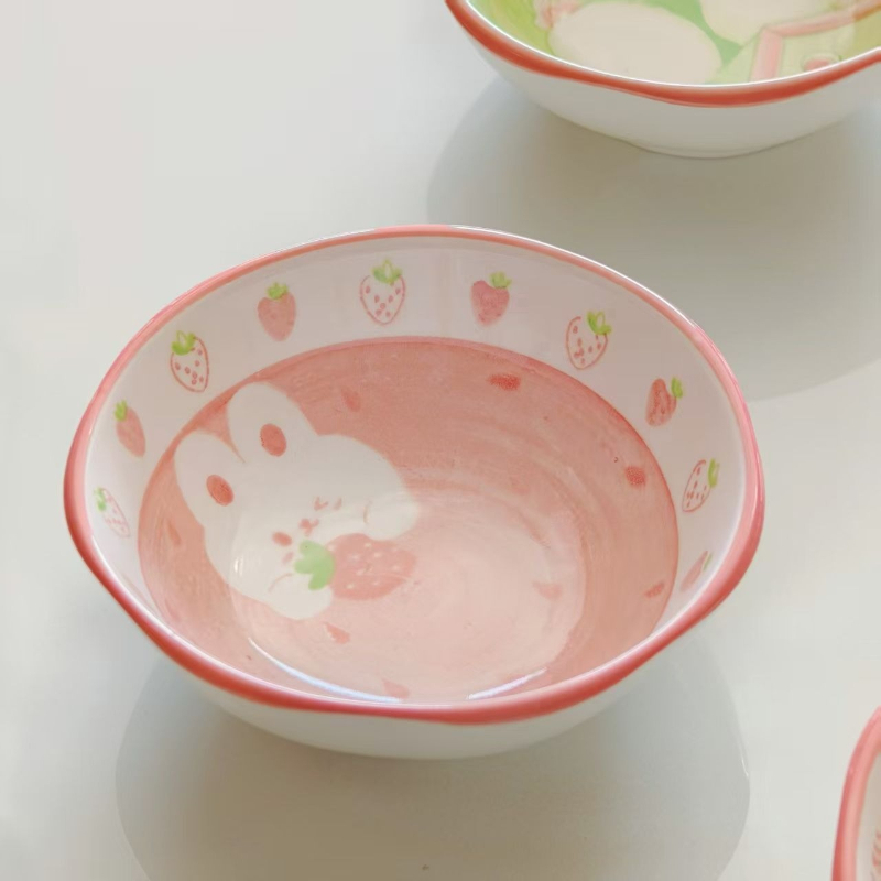 4개 세트 귀여운 토끼와 새 모양 접시 세라믹 만화 디 - Sauce Dipping Cup 리뷰 및 가격