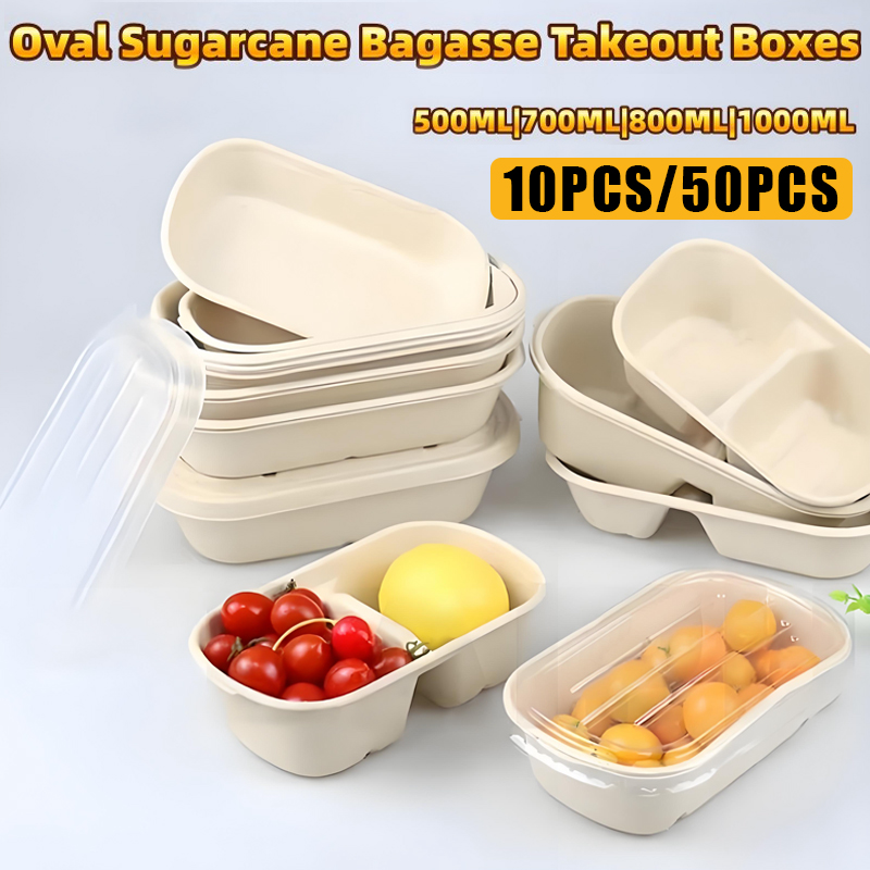 10/50PCS 일회용 테이크 아웃 상자 도시락 상자  - Meal Prep Bowl 리뷰 및 가격