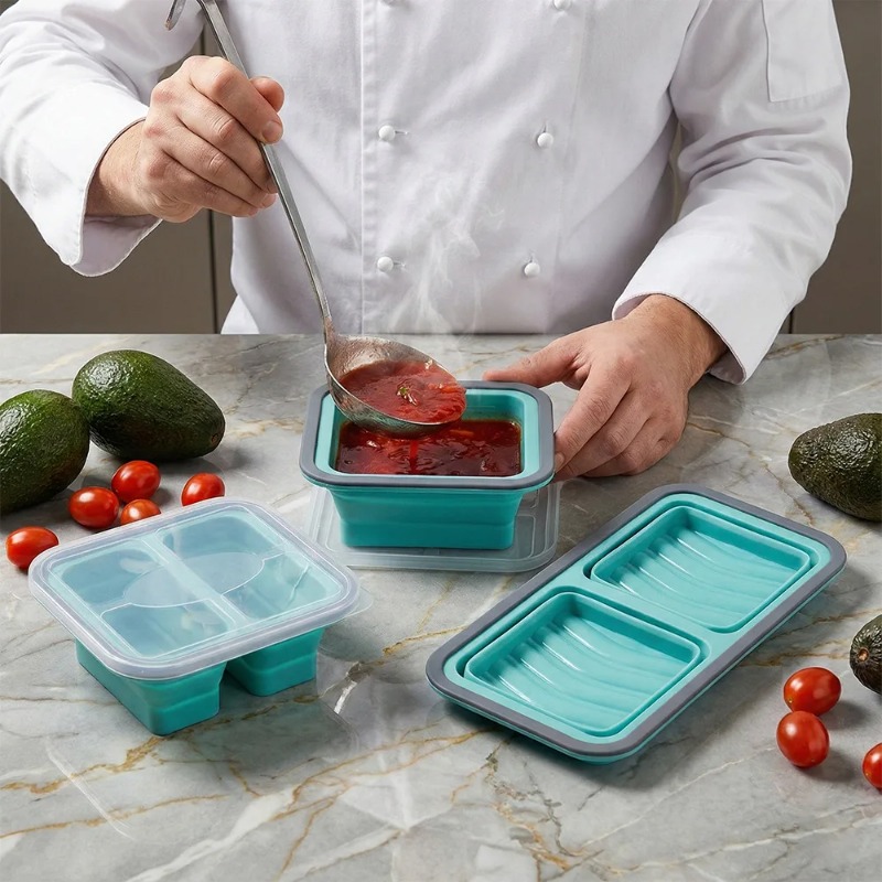 뚜껑이 있는 냉동 트레이 2개, 실리콘 냉동 몰드, 수 - Meal Prep Template 리뷰 및 가격
