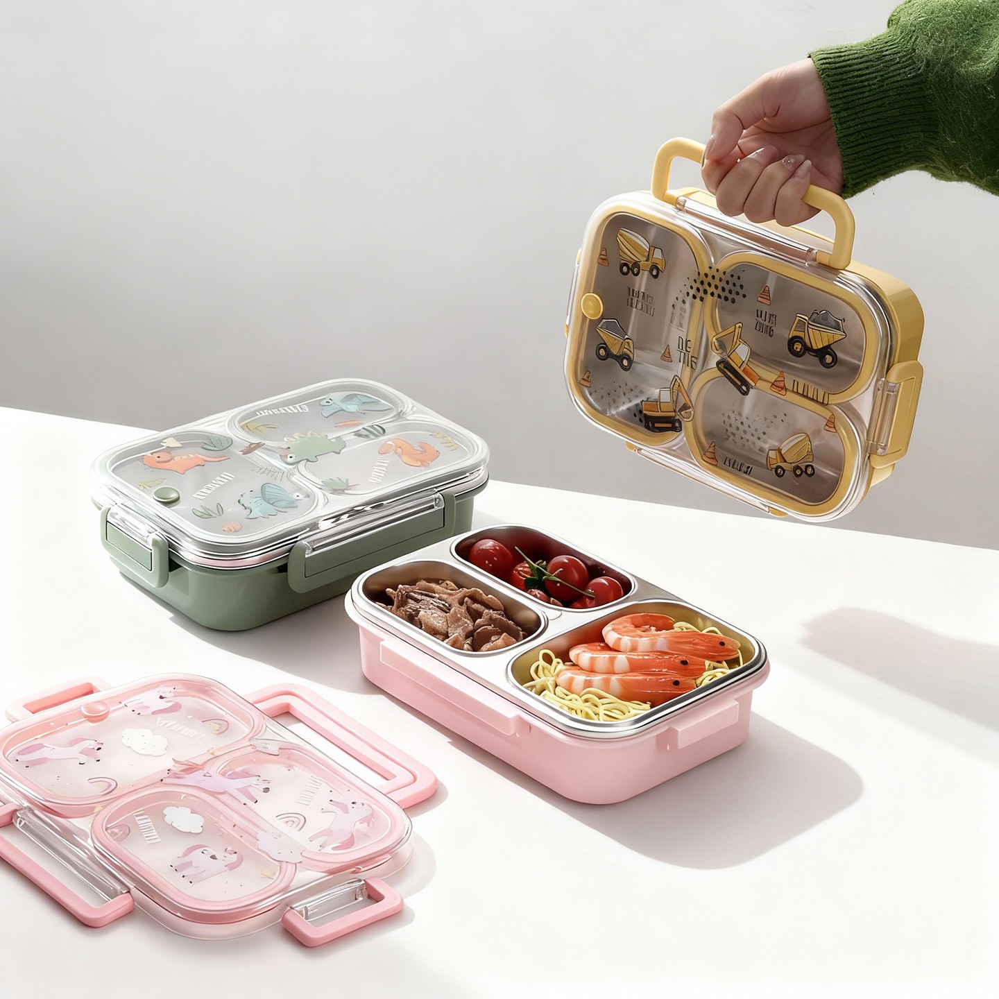 대용량 만화 캐릭터 어린이 도시락 가방 손잡이 포함 휴 - Meal Prep Bowl 리뷰 및 가격